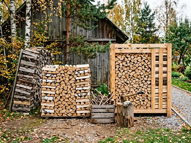 Переборка старой поленницы в Жуковском